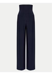 NORMA KAMALI Spodnie palazzo KK2247PL014951 Granatowy Wide Leg. Kolor: niebieski. Materiał: syntetyk