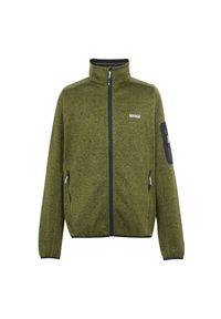 Regatta - Bluza Polarowa Męska Melanżowy Pełen Suwak Newhill. Kolor: zielony. Materiał: polar. Wzór: melanż. Sezon: zima. Styl: sportowy. Sport: turystyka piesza #1