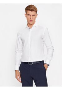 BOSS - Boss Koszula H-Hank-Spread-C6-233 50502652 Biały Slim Fit. Kolor: biały. Materiał: bawełna