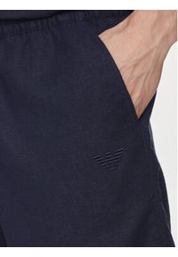 Emporio Armani Underwear Szorty materiałowe 211864 4R467 06935 Granatowy Regular Fit. Kolor: niebieski. Materiał: len #4