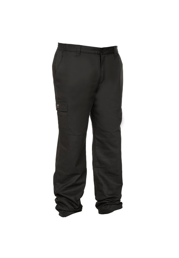 SOLOGNAC - Spodnie zimowe outdoor Warm 100 czarne. Kolor: czarny. Materiał: materiał, tkanina. Sezon: zima. Sport: outdoor