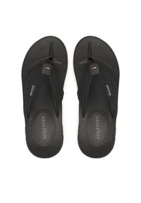 TOMMY HILFIGER - Tommy Hilfiger Japonki Molded Web Beach Sandal FM0FM05434 Czarny. Kolor: czarny. Materiał: materiał