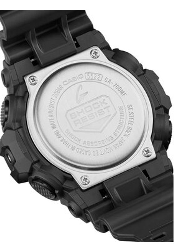 G-Shock Zegarek Multi-Fluorescent Accents GA-700MF-1AER Czarny. Kolor: czarny