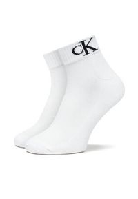 Calvin Klein Jeans Skarpety krótkie 701228805 Biały. Kolor: biały. Materiał: materiał, bawełna