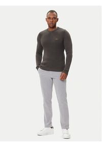 Aeronautica Militare Sweter 252MA1571UL00409 Szary Slim Fit. Kolor: szary. Materiał: bawełna
