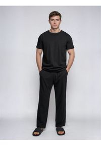 Sinsay - Bawełniana piżama dwuczęściowa - czarny. Kolor: czarny. Materiał: bawełna #1
