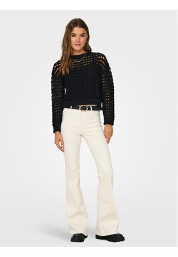 only - ONLY Sweter Linda 15311772 Czarny Regular Fit. Kolor: czarny. Materiał: syntetyk