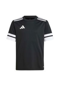 Adidas Sport Squa25 Jsy Y Koszulka Dzieci. Kolor: czarny, biały, wielokolorowy. Sport: piłka nożna