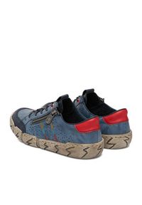 Rieker Półbuty L0357-12 Niebieski. Kolor: niebieski. Materiał: skóra #3