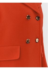 Pinko Płaszcz wełniany Effetto 101747 Y7DY Czerwony Regular Fit. Kolor: czerwony. Materiał: wełna #5