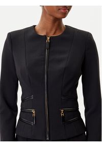 Elisabetta Franchi Marynarka GI-173-56E2-V680 Czarny Regular Fit. Kolor: czarny. Materiał: syntetyk #2