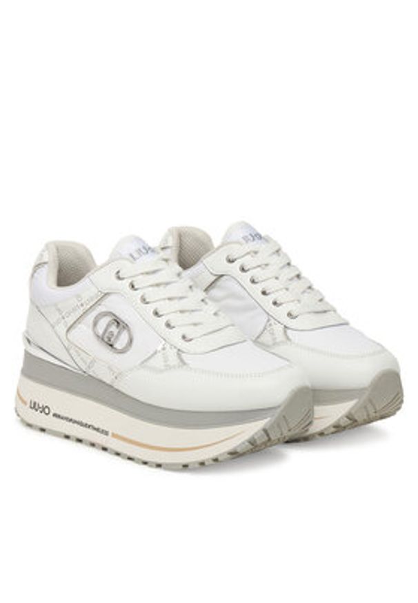 Liu Jo Sneakersy Plus 01 BF5011 PX776 Biały. Kolor: biały. Materiał: skóra