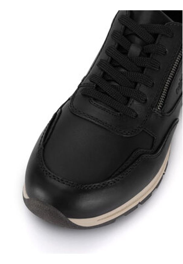 Rieker Sneakersy B0504-00 Czarny. Kolor: czarny. Materiał: skóra