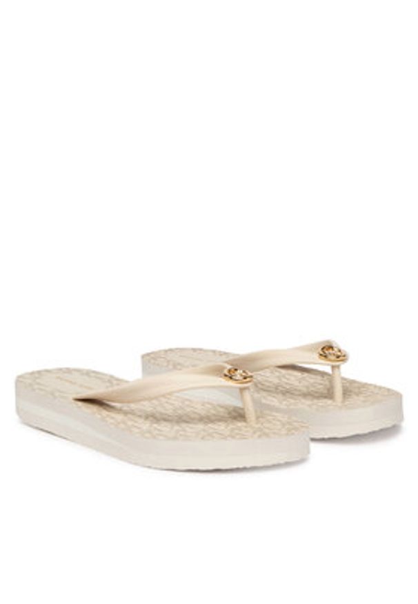 MICHAEL Michael Kors Japonki Posie Flip Flop 40S6PSFA2Q Écru. Kolor: kremowy. Materiał: syntetyk