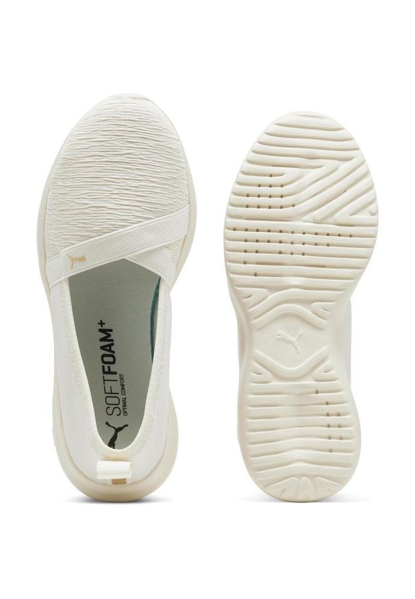 Buty Sportowe Damskie Puma Adelina. Kolor: beżowy. Materiał: materiał. Sport: turystyka piesza