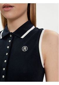 TOMMY HILFIGER - Tommy Hilfiger Sukienka letnia WW0WW41272 Granatowy Regular Fit. Kolor: niebieski. Materiał: bawełna. Sezon: lato #5