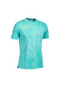 Koszulka tenisowa męska Joma Challenge. Kolor: wielokolorowy, zielony, niebieski. Sport: tenis