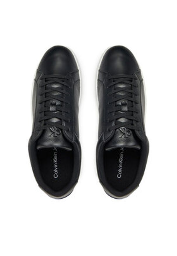 Calvin Klein Jeans Sneakersy Low Profile Cupsole Cm YM0YM01190 Czarny. Kolor: czarny. Materiał: skóra