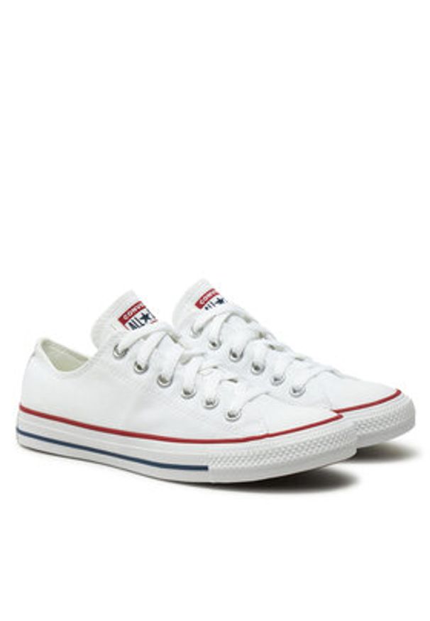 Converse Trampki Chuck Taylor All Star Ox M7652C Biały. Kolor: biały. Materiał: materiał