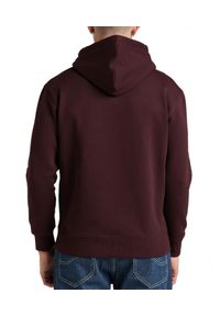 Lee - LEE PLAIN HOODIE MĘSKA BLUZA Z KAPTUREM LOGO VELVET BEET L80YRY74. Typ kołnierza: kaptur #3