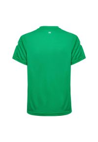 Hummel Core XK Kids Poly Jersey S/S. Kolor: zielony. Materiał: jersey. Długość rękawa: krótki rękaw. Długość: krótkie