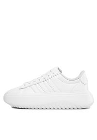 Adidas - adidas Sneakersy Grand Court Platform IE1089 Biały. Kolor: biały. Materiał: skóra. Obcas: na platformie #4