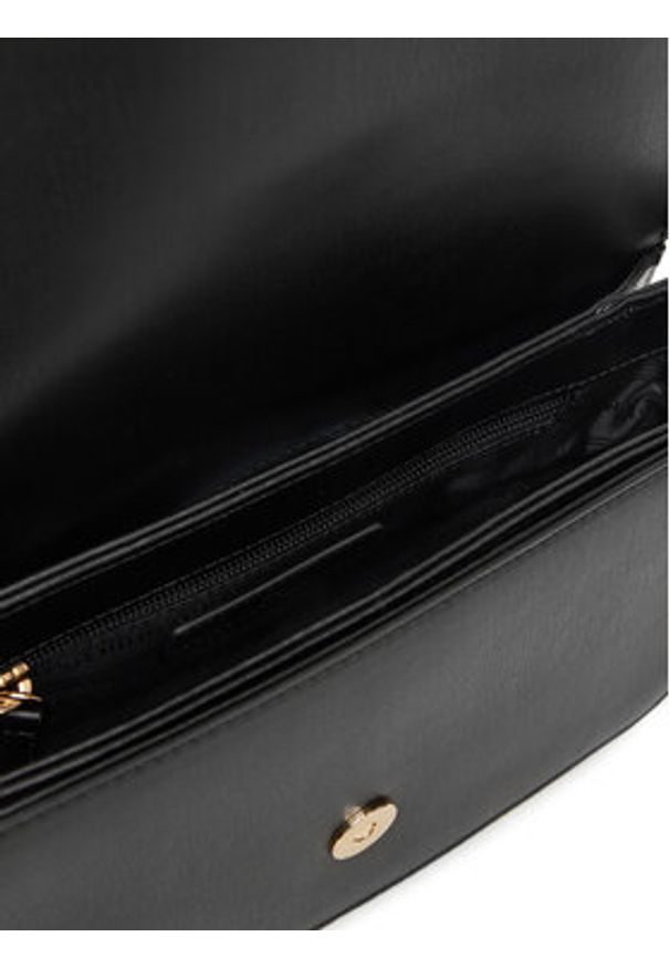 TOMMY HILFIGER - Tommy Hilfiger Torebka Th Libre Flap Crossover AW0AW17723 Czarny. Kolor: czarny. Materiał: skórzane