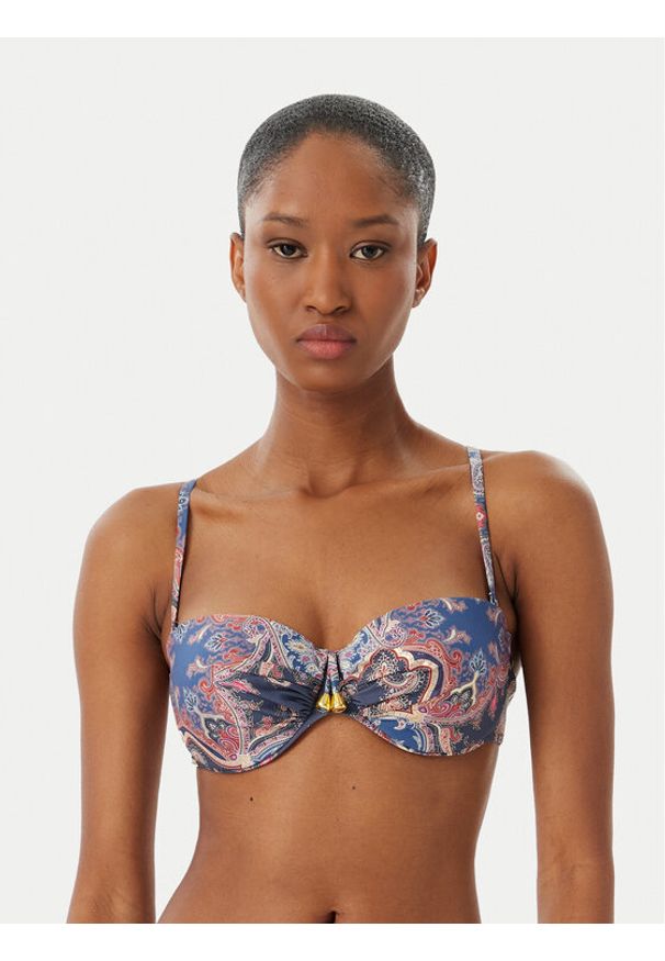 SELMARK - Selmark Góra od bikini BO916 Niebieski. Kolor: niebieski. Materiał: syntetyk