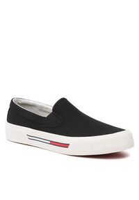 Tommy Jeans Tenisówki Slip On Canvas Color EM0EM01156 Czarny. Zapięcie: bez zapięcia. Kolor: czarny. Materiał: materiał #5