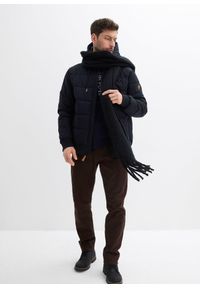 bonprix - Pikowana bomberka ocieplana. Typ kołnierza: kaptur. Kolor: czarny #2