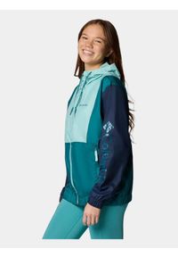 columbia - Wiatrówka damska Columbia Lily Basin II. Kolor: zielony, czarny, wielokolorowy. Materiał: softshell. Sport: turystyka piesza