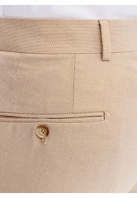Pako Lorente - PAKO LORENTE – Beżowe spodnie ganiturowe. Kolor: beżowy. Materiał: poliester, wiskoza, elastan. Wzór: gładki. Styl: elegancki #7