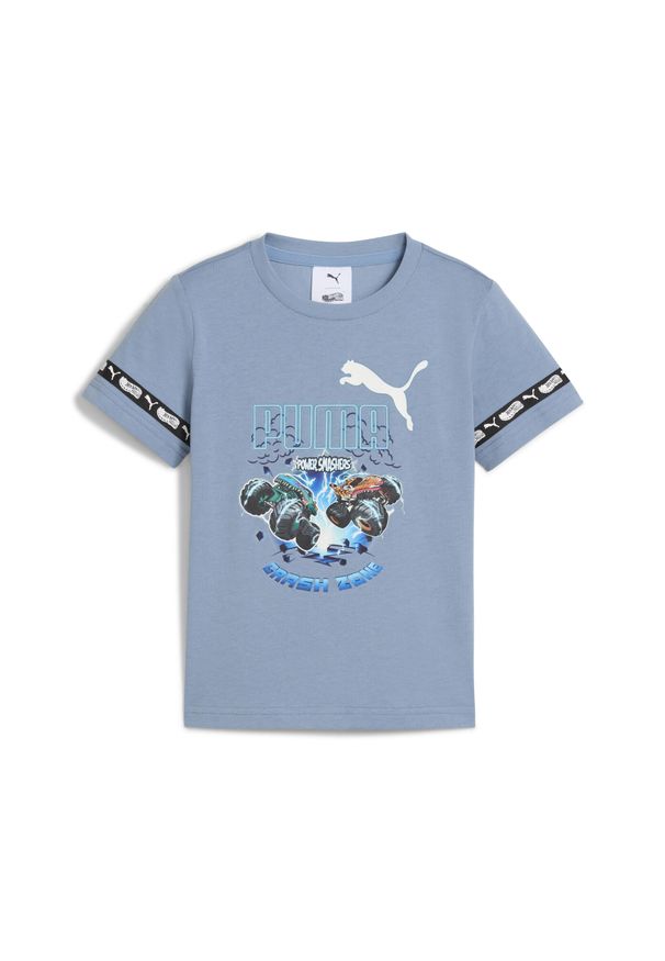 Puma - Koszulka dziecięca PUMA × HOT WHEELS™ MONSTER TRUCKS PUMA. Kolor: fioletowy, niebieski, wielokolorowy, różowy. Sport: joga i pilates
