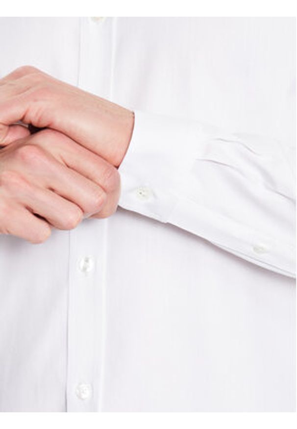 Lacoste Koszula CH2933 Biały Regular Fit. Kolor: biały. Materiał: bawełna