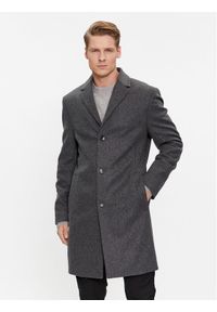 Calvin Klein Płaszcz wełniany K10K110462 Szary Regular Fit. Kolor: szary. Materiał: wełna #1