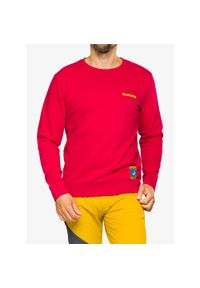 LA SPORTIVA - Bluza bez kaptura męska La Sportiva Climbing on the Moon Sweatshirt. Typ kołnierza: bez kaptura. Kolor: różowy