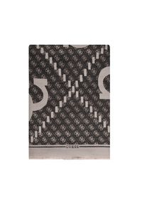 Guess Szalik AM9442 POL03 Czarny. Kolor: czarny. Materiał: materiał
