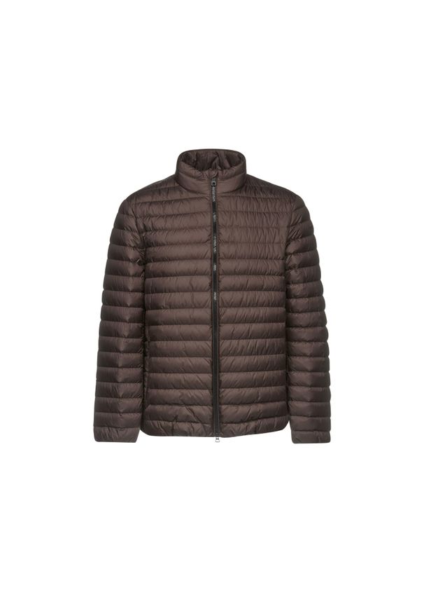 Kurtka puchowa zapinana na zamek Geox Dereck. Kolor: wielokolorowy, brązowy, czarny. Materiał: puch. Sezon: zima