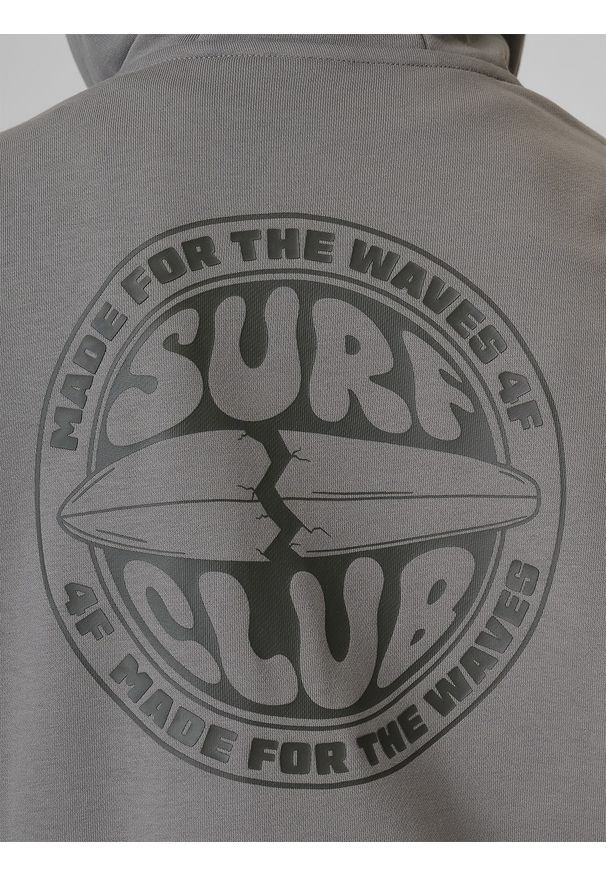 4f - 4F Bluza dresowa loose z kapturem chłopięca - szara 158/164 (12-14 lat). Okazja: na uczelnię, na co dzień, na spacer. Typ kołnierza: kaptur. Kolor: szary. Materiał: dresówka. Sezon: lato. Styl: casual