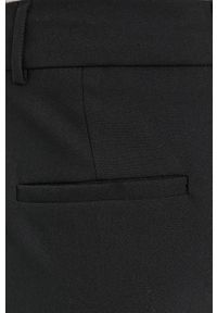 only - Only Spodnie damskie kolor czarny fason cygaretki medium waist. Okazja: na co dzień. Kolor: czarny. Materiał: materiał. Styl: casual