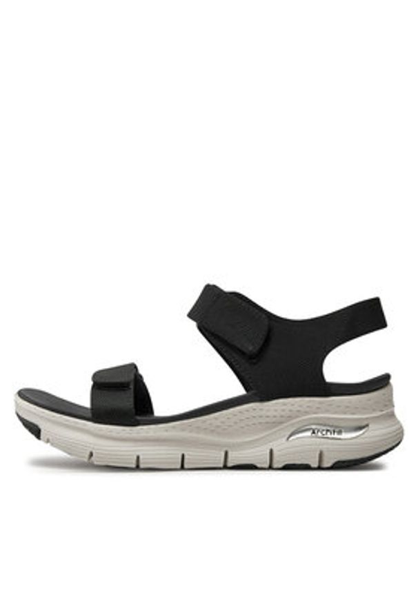 skechers - Skechers Sandały Arch Fit-Touristy 119247/BLK Czarny. Kolor: czarny. Materiał: materiał