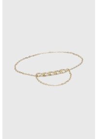 Patrizia Pepe pasek damski kolor złoty. Kolor: złoty