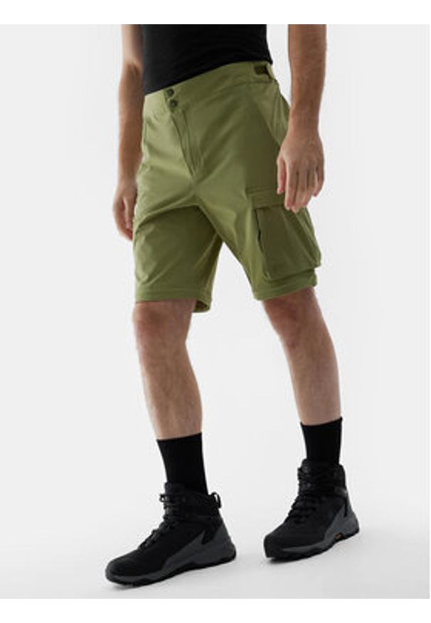 4f - 4F Spodnie outdoor 4FWSS24TFTRM485 Zielony Regular Fit. Kolor: zielony. Materiał: syntetyk. Sport: outdoor
