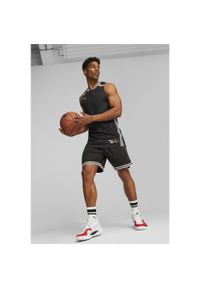 Puma - Męska koszulka do koszykówki Hoops Team PUMA Black. Kolor: czarny