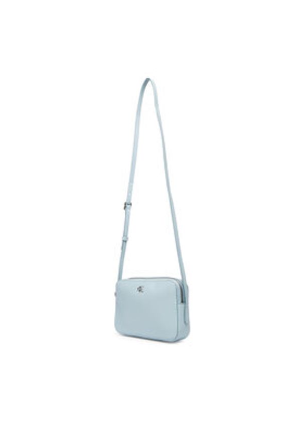 Calvin Klein Torebka Ck Camera Bag LV04F3173G Błękitny. Kolor: niebieski. Materiał: skórzane
