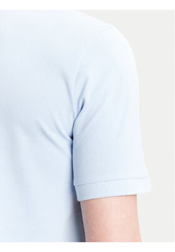Pierre Cardin Polo C5 21354.2110 Błękitny Regular Fit. Typ kołnierza: polo. Kolor: niebieski. Materiał: bawełna
