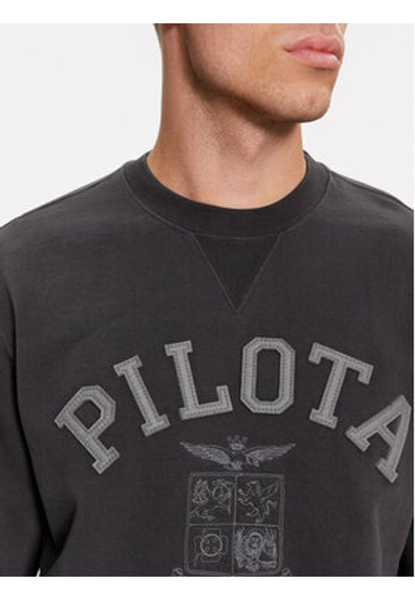 Aeronautica Militare Bluza 232FE1817F518 Szary Comfort Fit. Kolor: szary. Materiał: bawełna