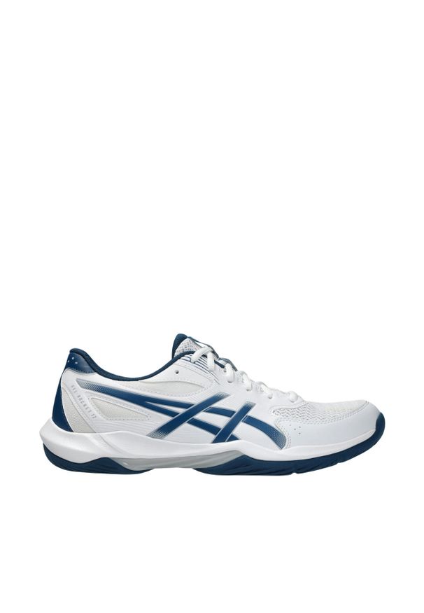 Buty męskie Asics Gel-Rocket 12. Kolor: niebieski, wielokolorowy, biały. Sport: piłka ręczna, siatkówka
