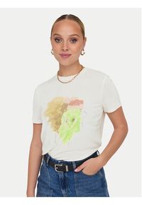 only - ONLY T-Shirt 15303212 Biały Regular Fit. Kolor: biały. Materiał: syntetyk #6