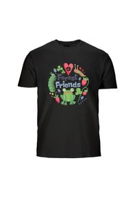 Koszulka dziecięca KEEZA Forest Friends. Kolor: czarny. Sport: piłka nożna